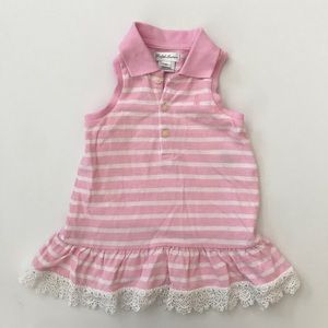 Ralph Lauren baby girl collared stripped d…